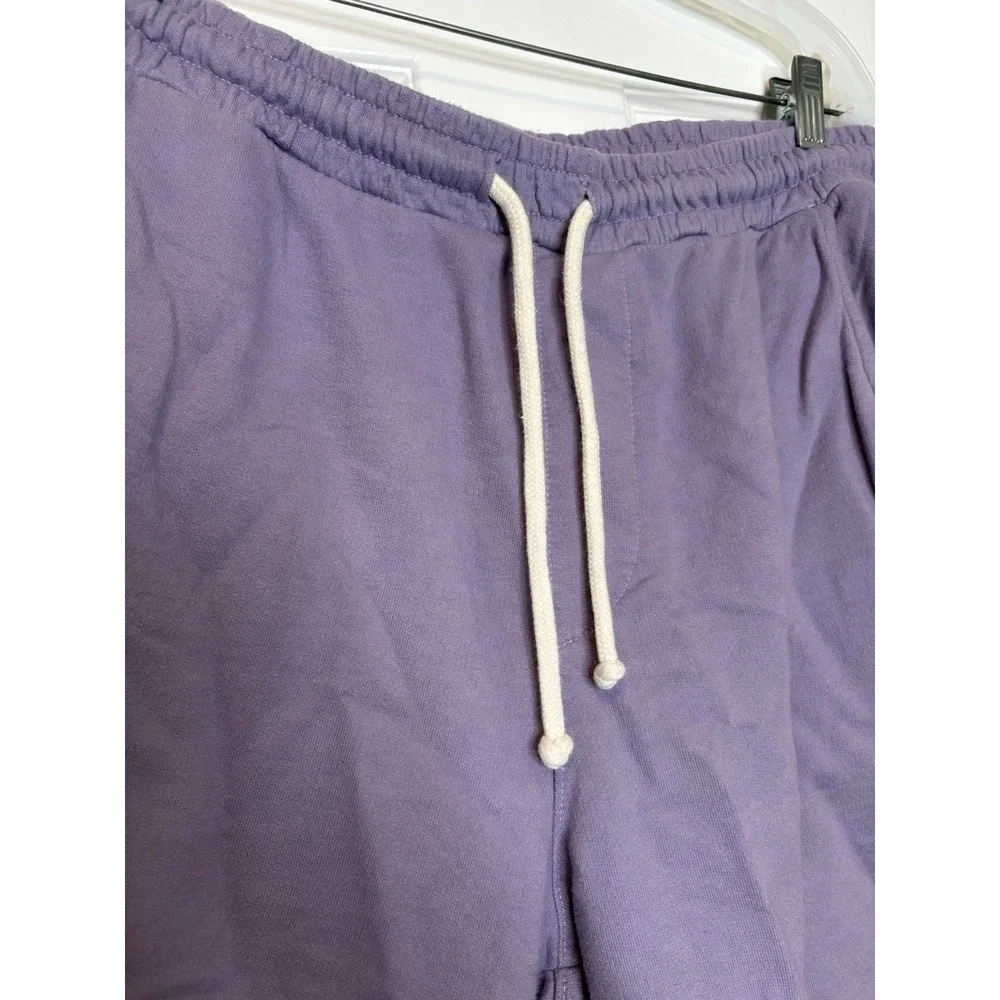 Adam Mar Mens Drawstring‎ Sweat Shorts Purple XL